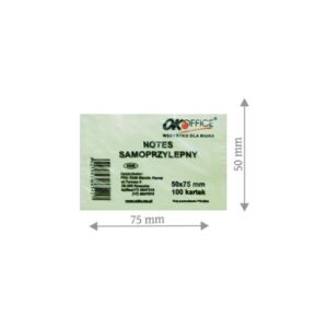Notes samoprzylepny 75 x 50mm