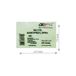 Notes samoprzylepny 75 x 125mm