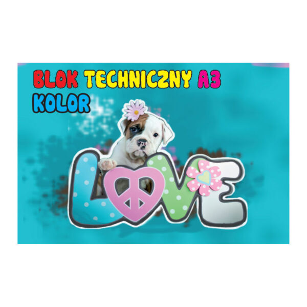 Blok techniczny A3 Kolor
