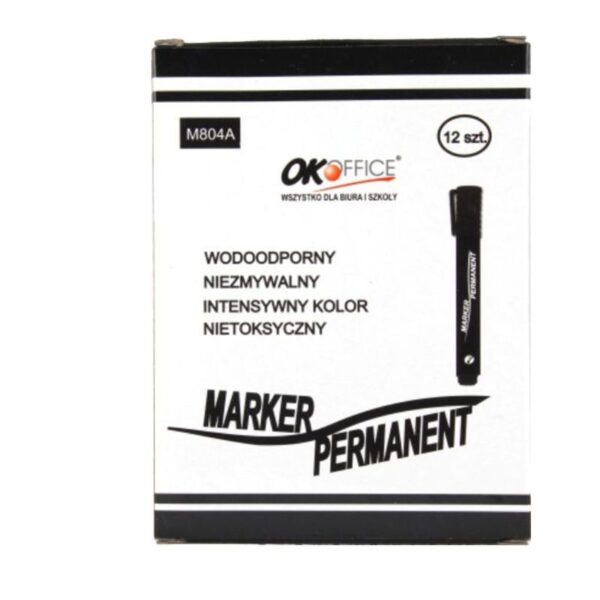 Marker Końcówka Okrągła 0,3cm CZARNY