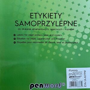 ETYKIETA SAMOPRZYLEPNA 24 etykiety o wymiarach 70x37mm