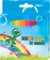 Kredki świecowe 12 kolorów