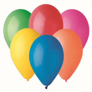 BALON 8" PASTELOWY PROM A'100 B76 MIX KOLORÓW