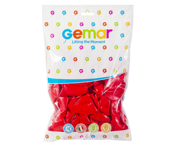 BALONY PASTELOWE A'100 CZERWONY 45 - obrazek 2