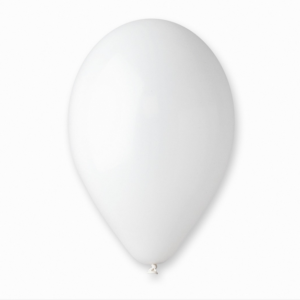 BALONY PASTELOWE A'100 BIAŁY 01