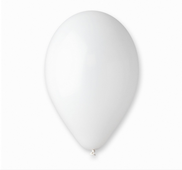 BALONY PASTELOWE A'100 BIAŁY 01