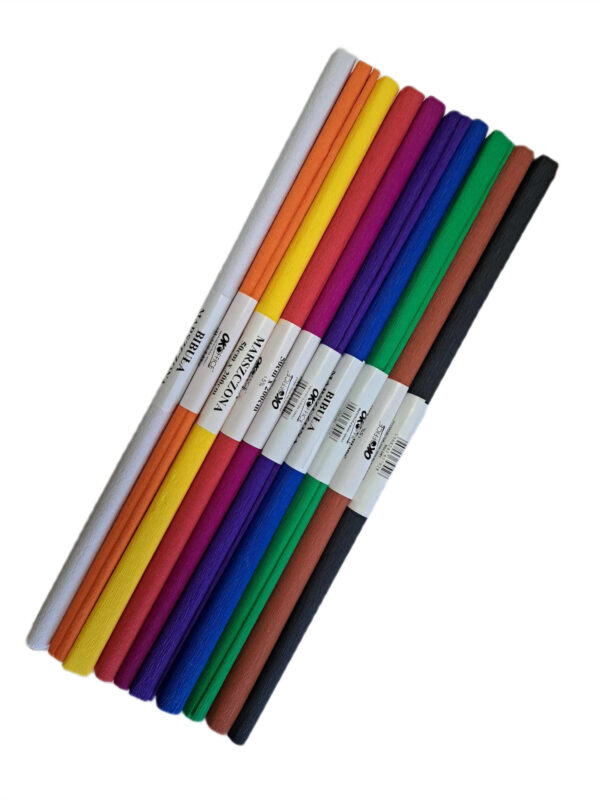 Bibuła Marszczona Mix 10 kolorów CLASIC 50x200cm