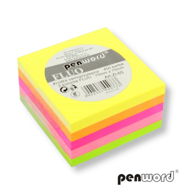 Notes samoprzylepny 75 x75 mm, 450 kartek ZI-65