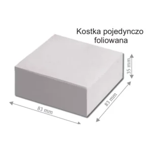 Kostka Biała Duża Klejona