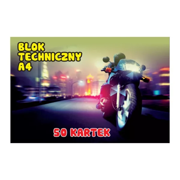 Blok techniczny A4 Biały 50 kartek