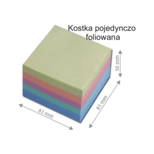 Kostka Kolor 5 cm Klejona