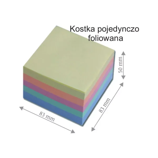 Kostka Kolor 5 cm Klejona