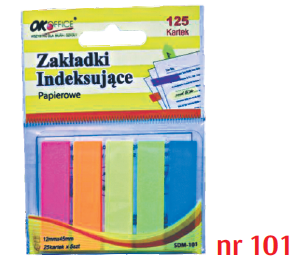 Zakładki indeksujące samoprzylepne papierowe: "101"