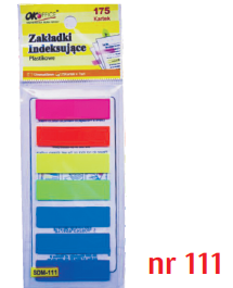 Zakładki indeksujące samoprzylepne plastikowe: "111"