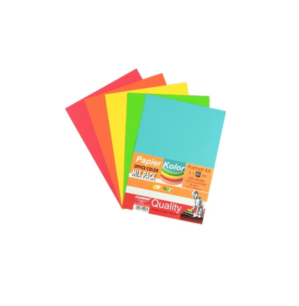 Papier Ksero Mix A4 A'200 intensywne kolory